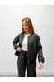 4S Women's Top Zippered Coat and Very Thin Fabric Trousers Suit - 4