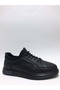 Genuine De Leather Leather Lace-Up Light Sole Black Color Daily Comfortable Summer Men's Shoes - 2