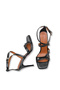 Adara Flora Women's Heeled Shoes 0012713 Black Rustic - 5