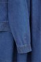 Denim Suit with Invisible Zipper Layered Flared Skirts -Indigo - 5
