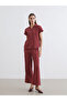 Esvab • Modern & Distinctive Women's Textured Muslin Pants with Waist Drawstring