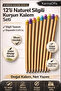 12-Pack Natural Pencil with Eraser Hb – 18 cm Natural Wood School Office Writing Pencil