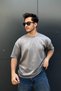 Men's Super Quality Modal Fabric Crew Neck Short Sleeve Oversized T-Shirt Sun304 - 2