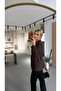 4S Women Women's Collar Inside and Cuff D Lace Detailed Rope Belted Polyvi Viscose Asic Jacket - 5