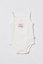 100% Organic Cotton Piece Strap Baby Bodysuit – Baby Girl Summer Tank Top Bodysuit Set, Baby and Newborn Series - 2