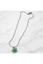 Natural Aventurine Heart Stone Star Steel Pendant - 2
