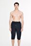 Camouflage Print File Detailed Black Long Men's Pool and Sea Shorts 6009 - 3