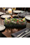 Colorful Folia Hand-Cut Crystal Salad- Presentation Bowl - 12X24 cm