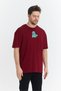 Unisex Oversized Embroidered Squirtle Anime Character Design 100% Cotton Piece T-Shirt - 5
