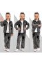 Girl's 3-Piece Denim Set: Jacket, Pants (Jeans), T-Shirt