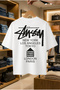 Summer Short Sleeve T-Shirt Anti-Sweat Cotton in Printed T-Shirt Stussy Serrated Lettering Logo