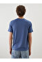Crew Neck Short Sleeve Men's Textured T-Shirt (S5) - 4