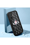 Poco F7 Compatible Black Silicone Case Shockproof with Camera Protection Stylish Print - 2
