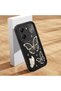 Poco X7 Pro Compatible Black Silicone Case Shockproof with Camera Protection Butterfly Patterned - 3