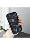 Samsung Galaxy A21S Compatible Black Silicone Case Shockproof with Camera Protection Butterfly Patterned