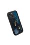 iPhone 15 Compatible Black Silicone Case Shockproof with Camera Protection Dragon Pattern - 4