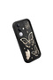 Vivo Y29 4g Compatible Black Silicone Case Shockproof with Camera Protection Butterfly Patterned - 4