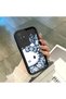 Redmi 10 2022 Compatible Black Silicone Case Shockproof with Camera Protection Cartoon Patterned