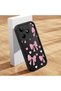 Realme Note 50 Compatible Black Silicone Case Shockproof Camera Protected Stylish Print - 2
