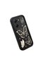 Poco X7 Pro Compatible Black Silicone Case Shockproof with Camera Protection Butterfly Patterned - 4