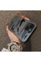 iPhone 13 Compatible Silicone Edge Hard Back Anti-Fall Phone Case Air Patterned - 3