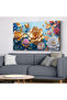 Textured Views Colorful Flowers One Piece Canvas - Canvas Art Print - 4
