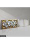 White Flower with Gold Frame Detail One Piece Canvas - Canvas Painting - 3