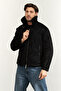 Suede Logo Regular Fit Mono Collar Coat Men's Coat 6Dzb03 Ze1Fz 1200 - 2