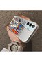 Samsung Galaxy M15 Compatible Hard Acrylic Back Silicone Edge Lens Protection Mechanical Robot Pattern Case - 4