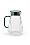 1.45 L Premium Clear Glass Water Jug with Durable Black Handle – Elegant Beverage Pitcher for
