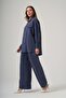 1063 Basic Pants Suit with Single Pocket Detail - 3