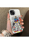 iPhone 13 Mini Compatible Hard Acrylic Back Silicone Edge Lens Protection Mechanical Robot Pattern Case - 2