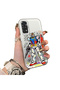 Xiaomi Redmi Note 11/Note 11S Compatible Hard Acrylic Back Silicone Edge Lens Protection Mechanical Robot Pattern Case