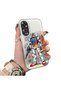 Oppo A60 Compatible Hard Acrylic Back Silicone Edge Lens Protection Mechanical Robot Pattern Case