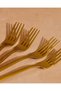 Gold Dinner Fork Set ( 4 Piece) - 3