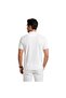 Half Zipper Polo Collar Men's T-Shirt Modal White - 4