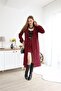 Women's Imported K Melton Fabric Skirt and Coat Two-Piece Set Dpemp2576 - 5