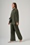 1063 Basic Pants Suit with Single Pocket Detail - 3