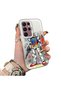 Samsung Galaxy S22 Ultra Compatible Hard Acrylic Back Silicone Edge Lens Protection Mechanical Robot Pattern Case