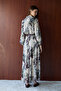 Patterned Belt Piece Dress 32-2725 - 7