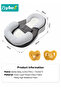 Baby Wedge Pillow + 2-Piece Pacifier Set, Baby Lounger Pillow, Baby Feeding Support Pillow, Newborn - 8