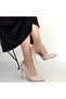 Pley Beige Patent Leather Stiletto Shoes - Tygoo - 4