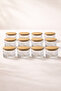 Queen - 12-Piece Bamboo Vacuum Lid Glass Breakfast Snack Bowls 260 ml - 3