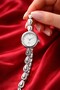 Vienna Silver Minimal Women's Wristwatch – Elegant Slim Band Luxury Steel Bracelet Watch - 3