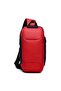 Anti-Theft Sling Crossbody Backpack for Men With USB Port, Reflective Details, Red, 9223 - 3