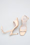 Cross-Strapped Satin Single-Strapped Women's Top Sandals - 3