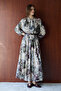 Patterned Belt Piece Dress 32-2725 - 4