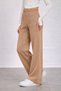 Mustard High Waist Wide-Leg Knitwear Trousers - 6