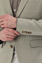 Pacune Men's Beige Cotton Blend Slim Fit Stretch Fabric Stretchy Sports Blazer Jacket - 4