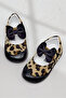 Girl's Leopard First Step Bowknot Ballerina Flats - 3